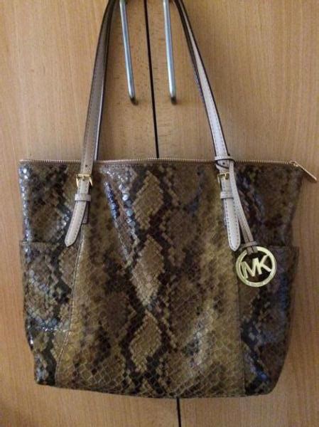 michael kors schlangenmuster tasche|michael kors tasche damen.